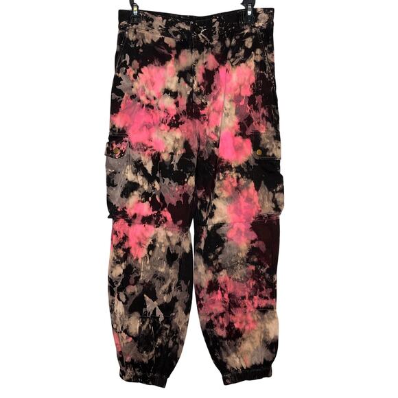 Carmar Black and Pink Tie-Dye Women Jeans - Picture 2 of 9